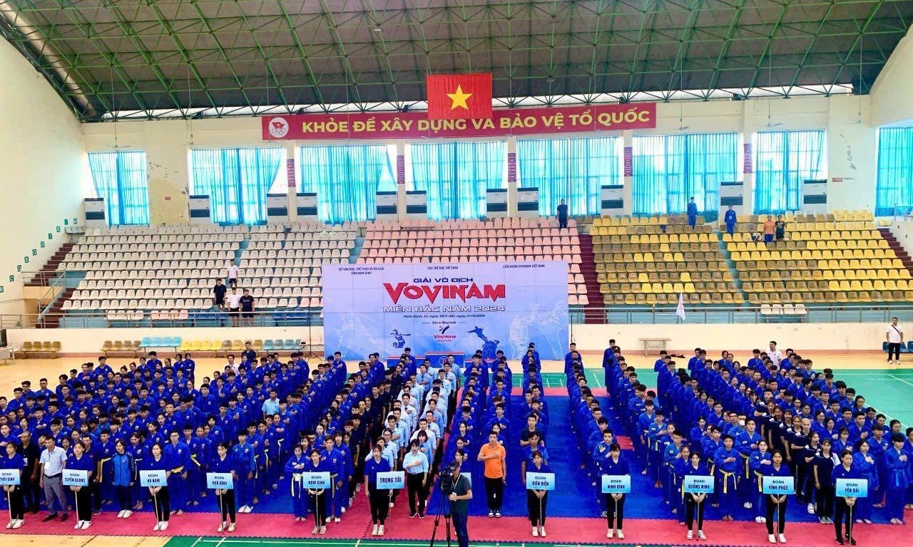 Khai mạc Giải Vô địch Vovinam miền Bắc 2024 VVN.NamDinh.2024.8