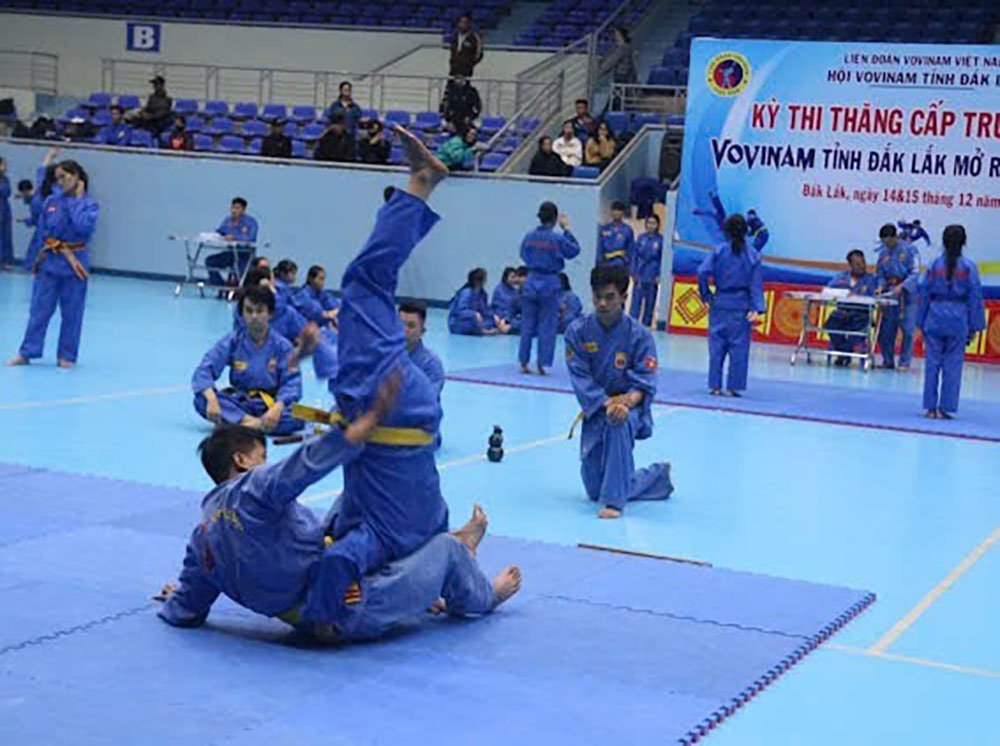 Hội Vovinam tỉnh Đắk Lắk tổ chức thi thăng cấp Trung đẳng Vovinam mở rộng năm 2024 vovinam dak lak12