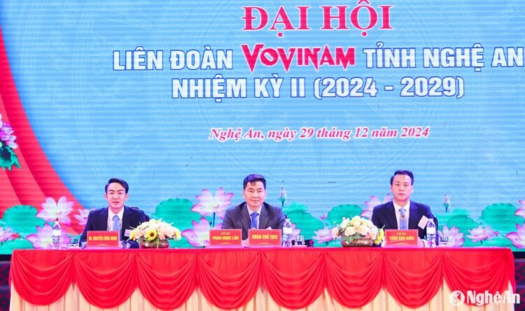 Đại hội Liên đoàn Vovinam tỉnh Nghệ An lần thứ II bna duc anh 9312
