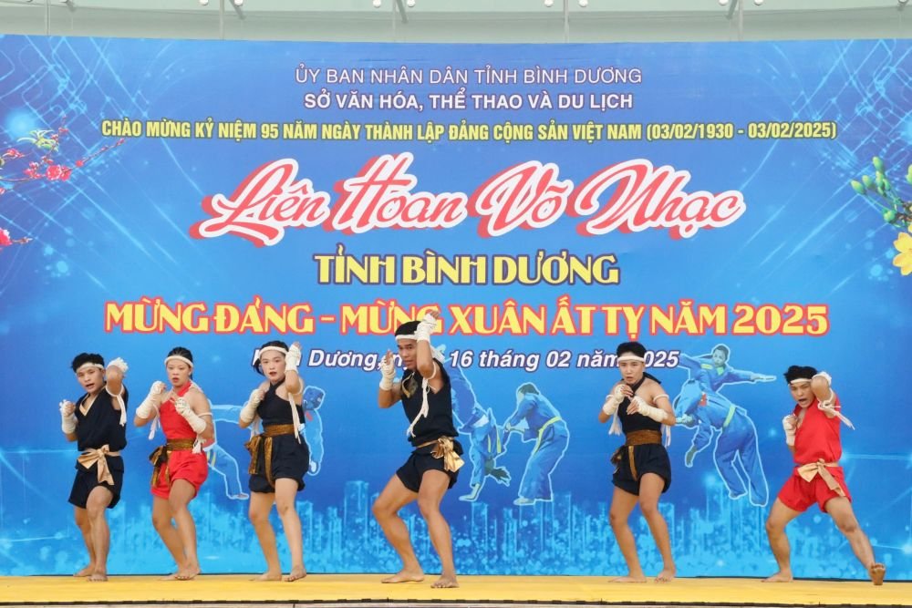 Liên hoan Võ Nhạc tỉnh Bình Dương lần 1 - 2025 thành công tốt đẹp vovinam Muaythai